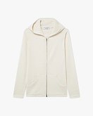 Maglia Cappuccio Zip Salò Donna - Bianco