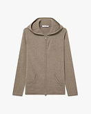 Maglia Cappuccio Zip Salò Donna - Tortora