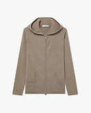 Maglia Cappuccio Zip Salò Donna - Tortora