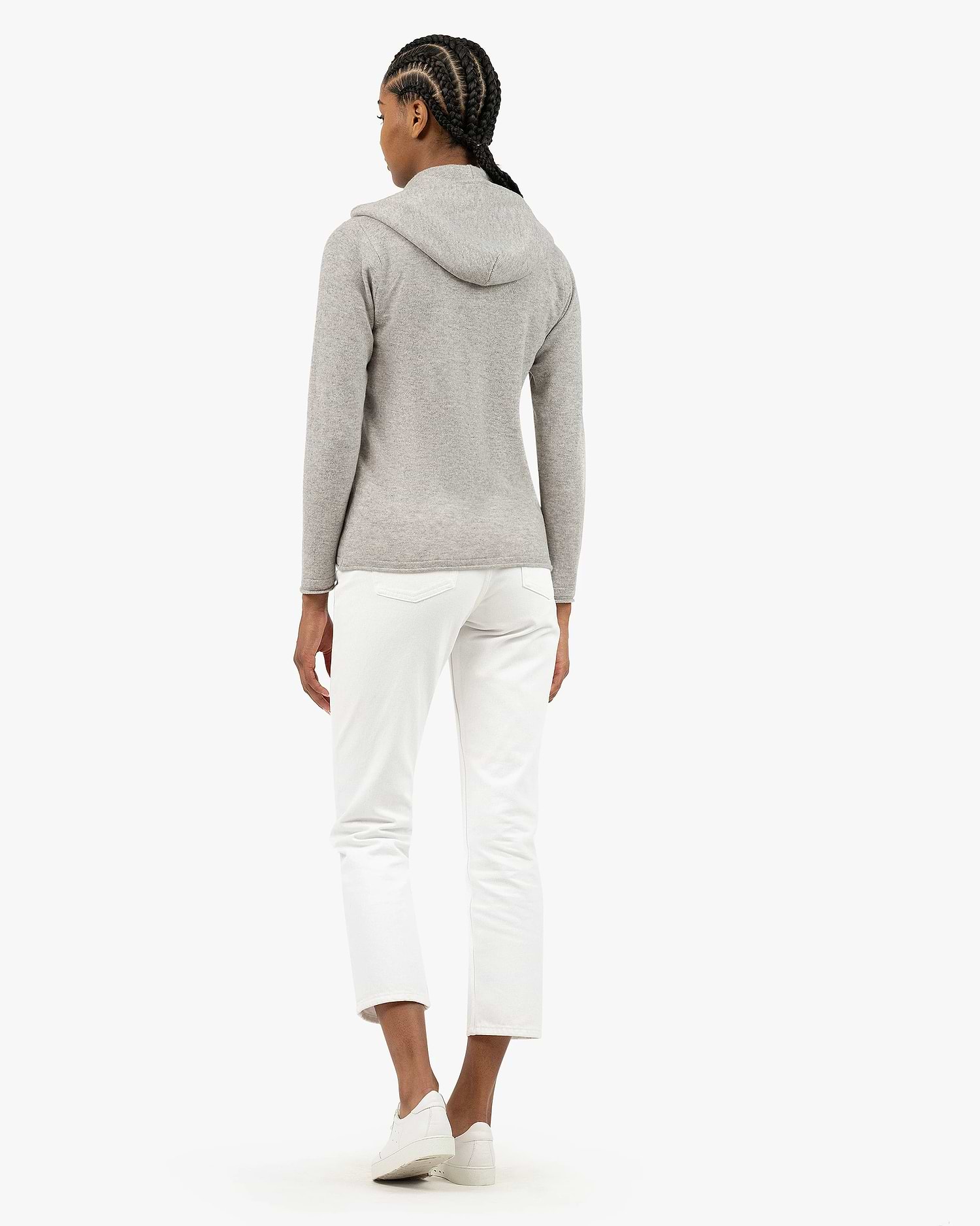 Sweat zippé à capuche gris clair femme | La Halle Sweat zippé à capuche gris clair femme | La Halle