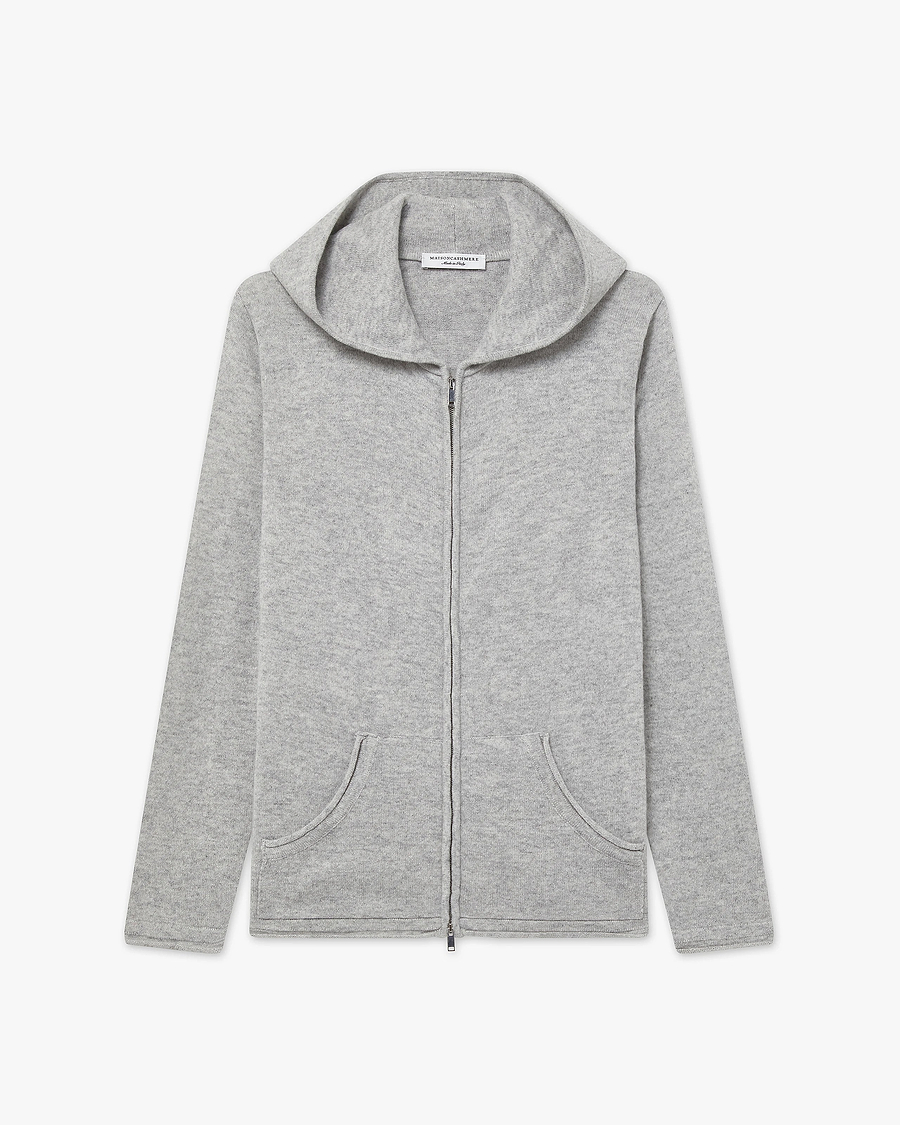Women's Salò Zip Hoodie - Light Grey Cashmere
