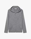 Maglia Cappuccio Zip Salò Donna - Grigio Medio