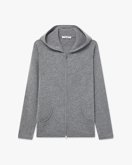 Women's Salò Zip Hoodie - Medium Grey Cashmere