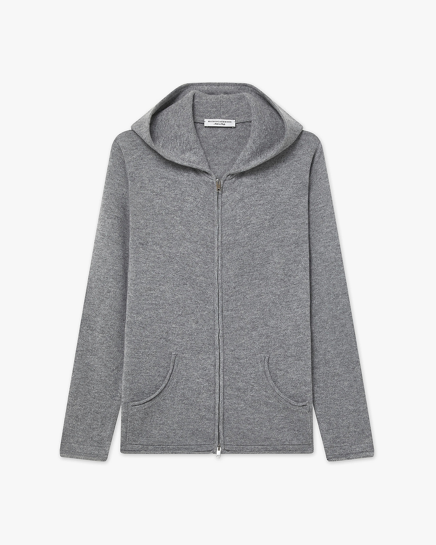 Women's Salò Zip Hoodie - Medium Grey Cashmere