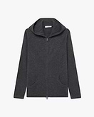 Maglia Cappuccio Zip Salò Donna - Grigio Scuro