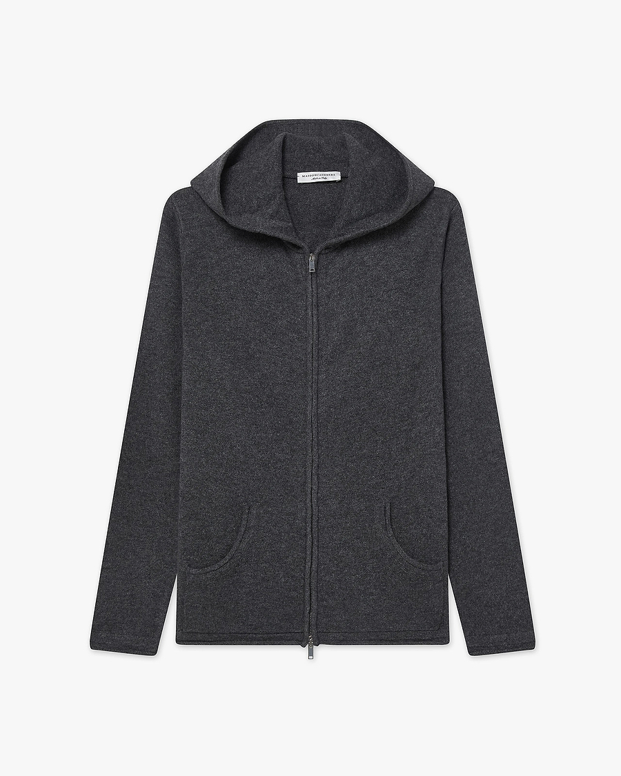 Women's Salò Zip Hoodie - Charcoal Cashmere