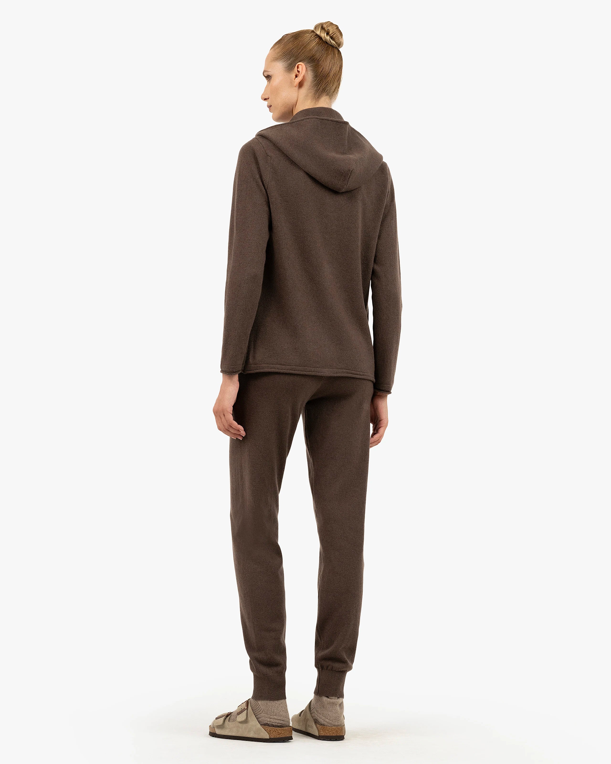 Women's Salò Zip Hoodie - Brown Cashmere