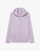 Maglia Cappuccio Zip Salò Donna - Lilla