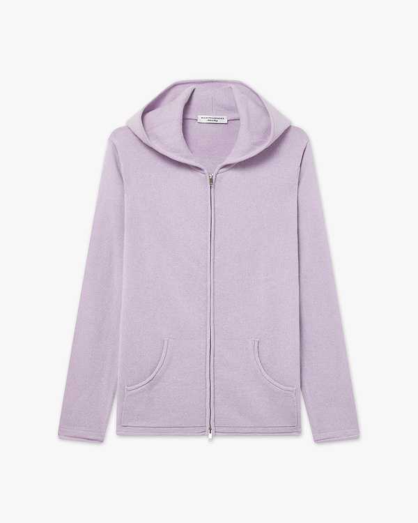 Maglia Cappuccio Zip Salò Donna - Lilla