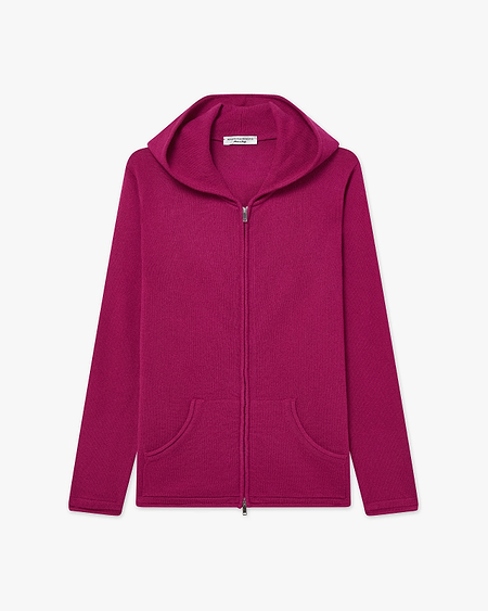 Women's Salò Zip Hoodie - Magenta Cashmere