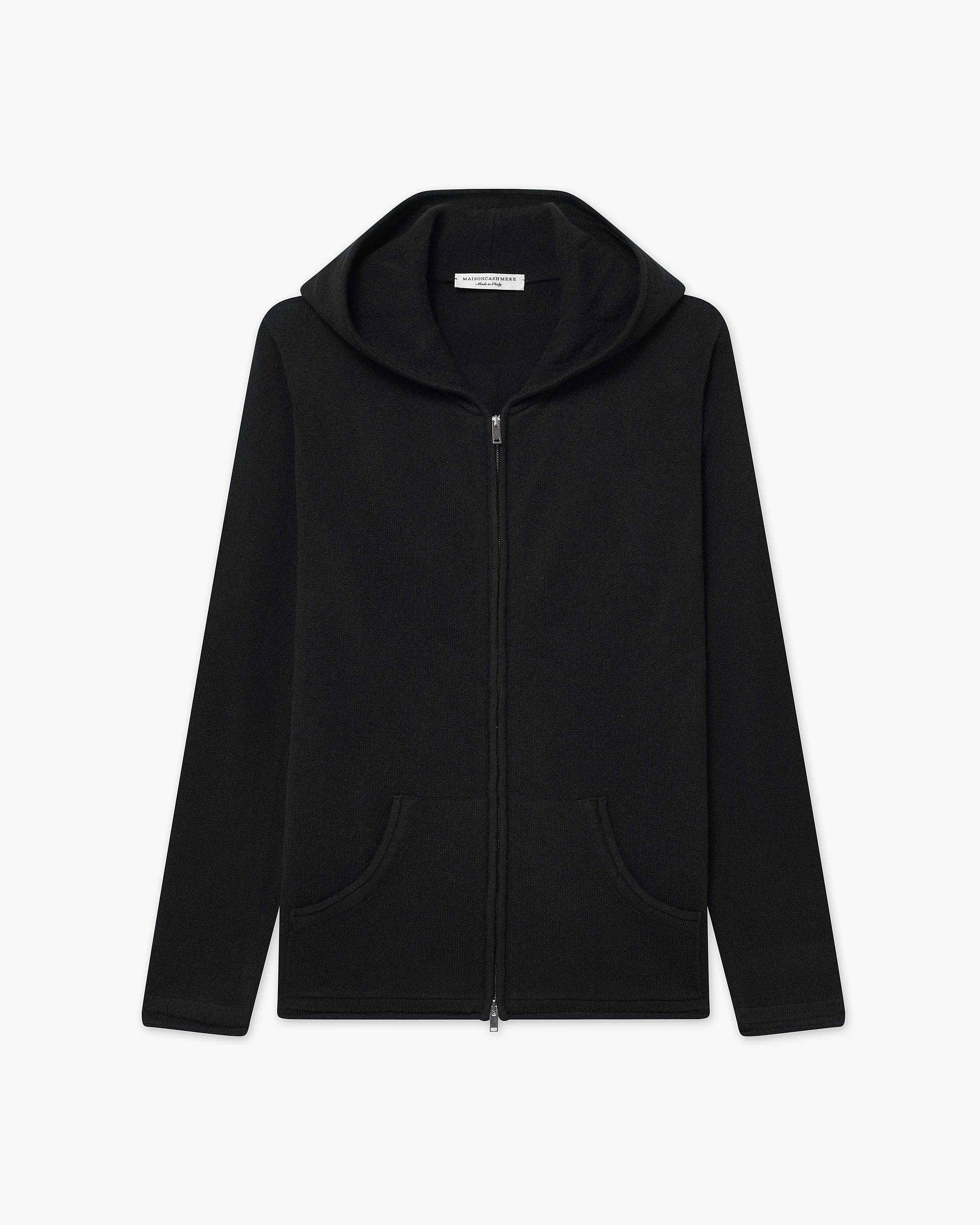 Women's Salò Zip Hoodie - Black Cashmere