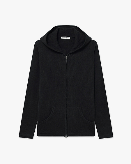 Women's Salò Zip Hoodie - Black Cashmere