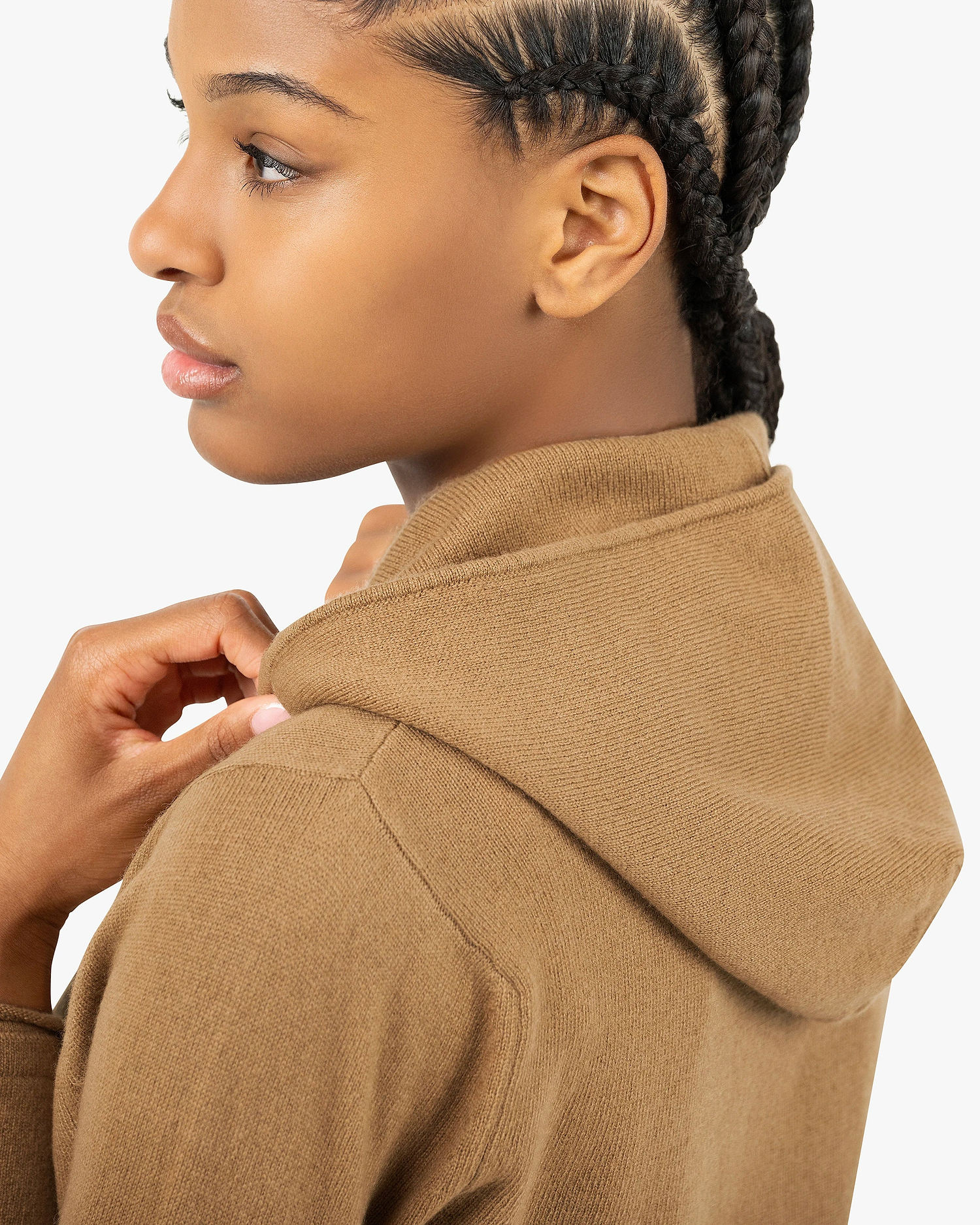 Women's Salò Zip Hoodie - Camel Cashmere