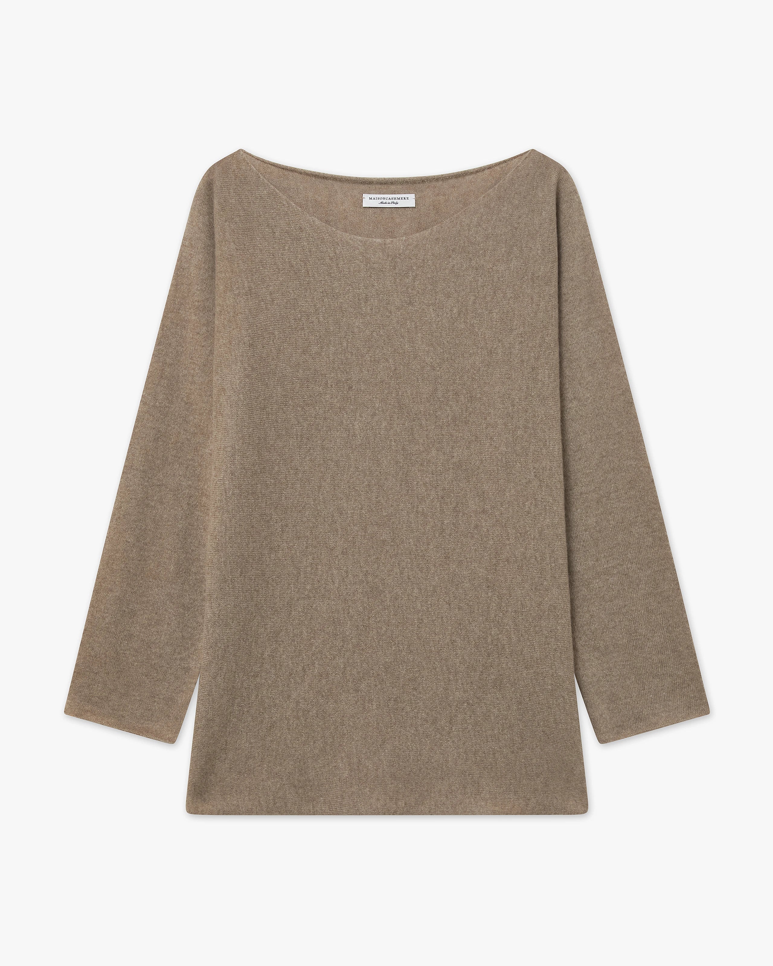 Chaillot Boat Neck Sweater - Taupe Cashmere