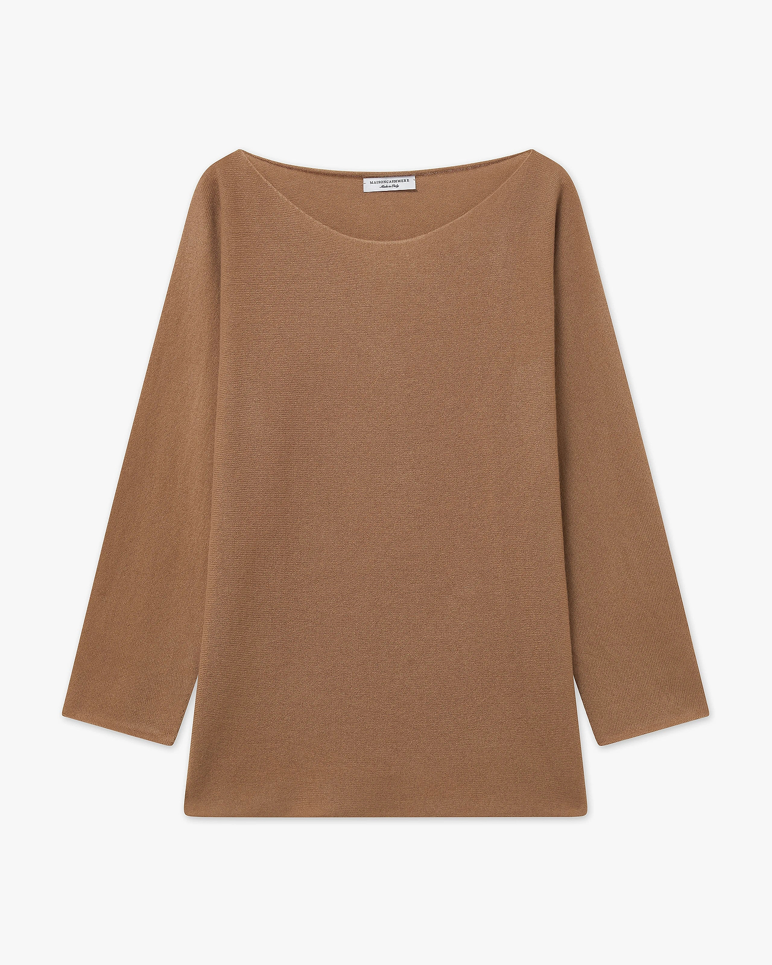 Chaillot Boat Neck Sweater - Camel Cashmere