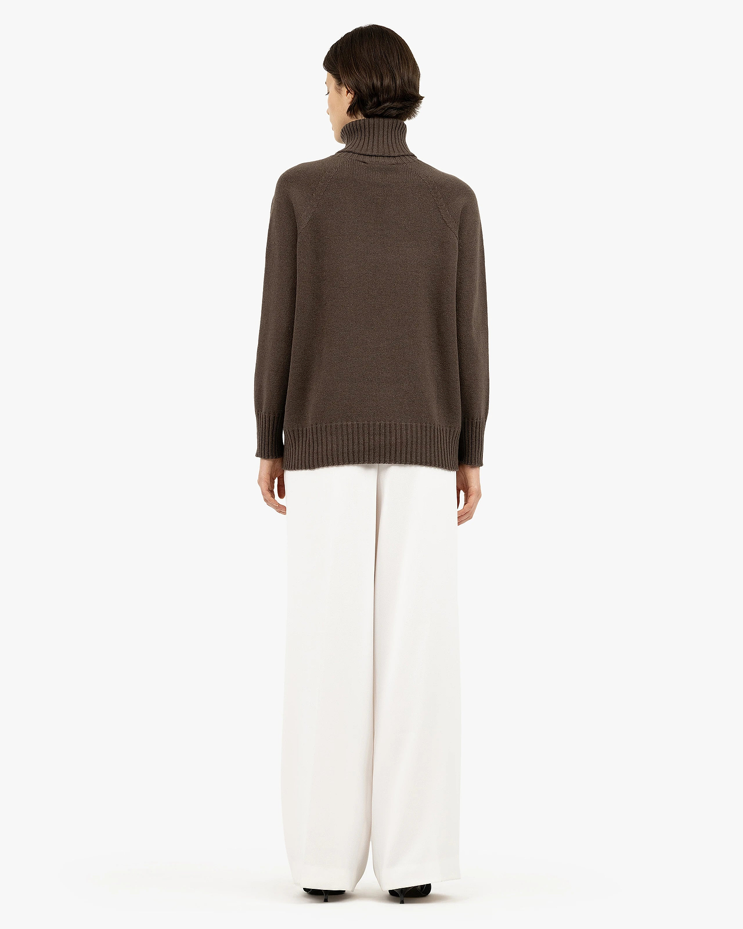 Women's Cortona Turtleneck Sweater - Brown Cashmere