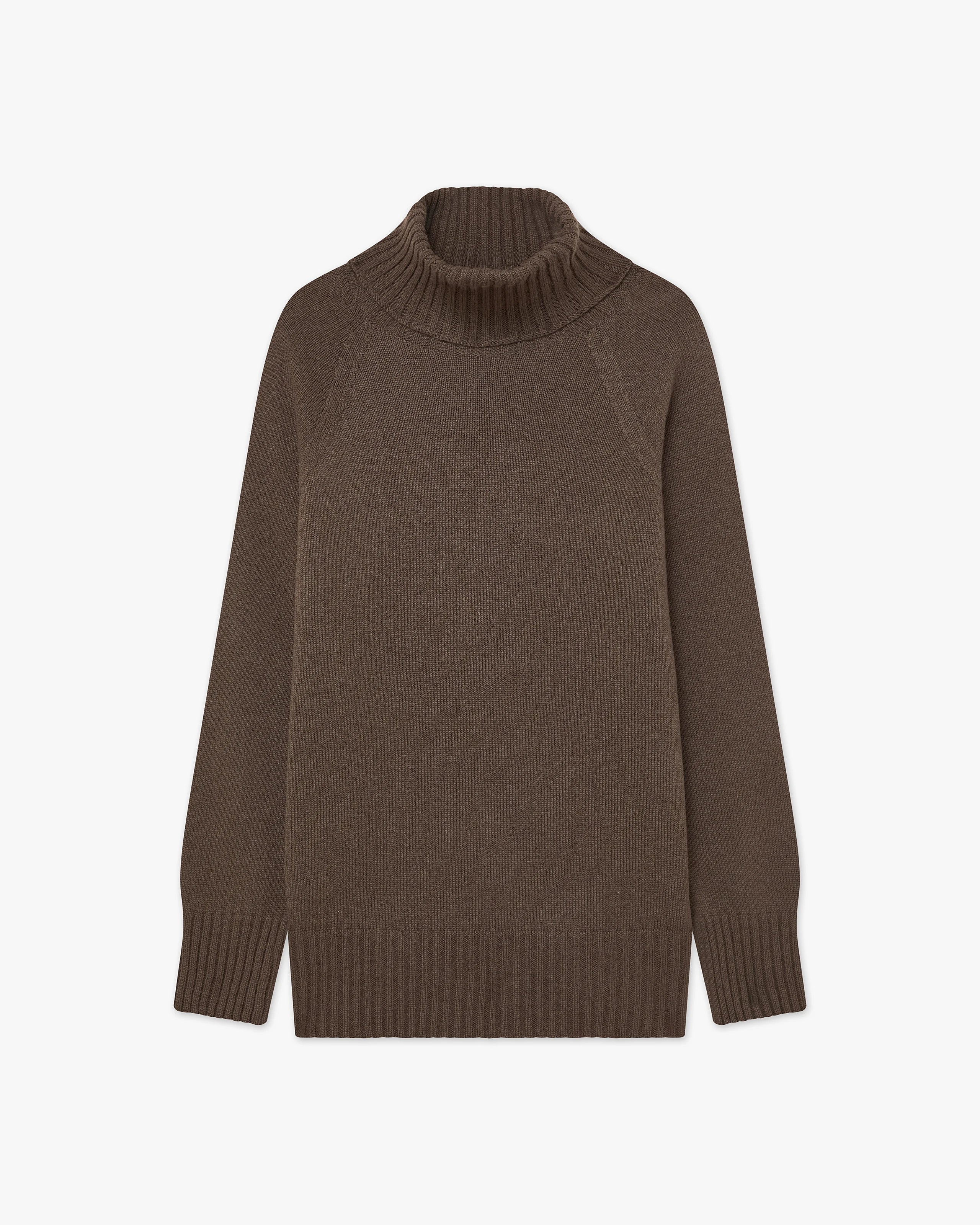 Women's Cortona Turtleneck Sweater - Brown Cashmere