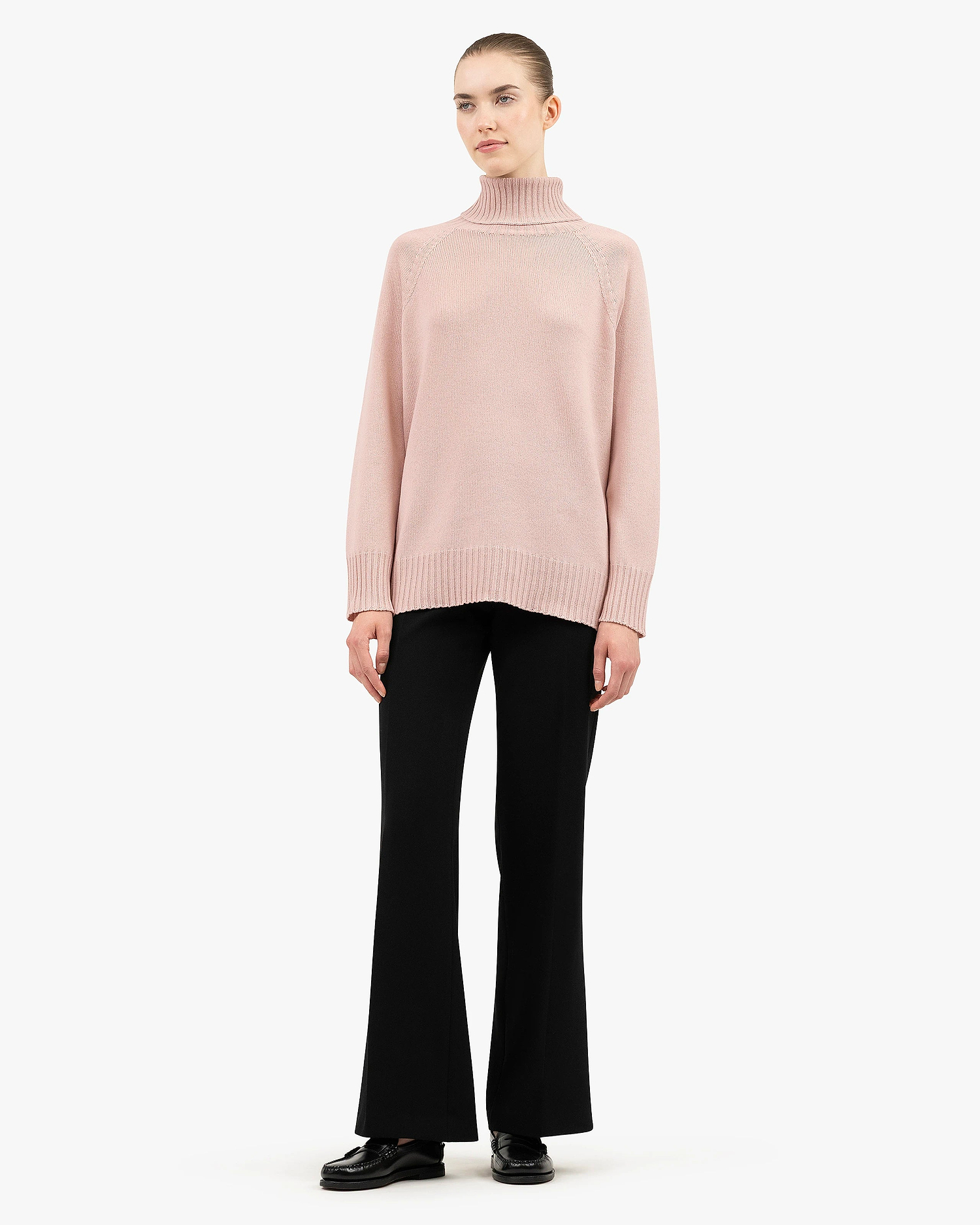 Women's Cortona Turtleneck Sweater - Rose Cashmere