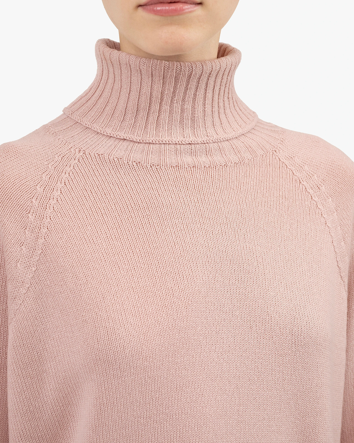 Women's Cortona Turtleneck Sweater - Rose Cashmere