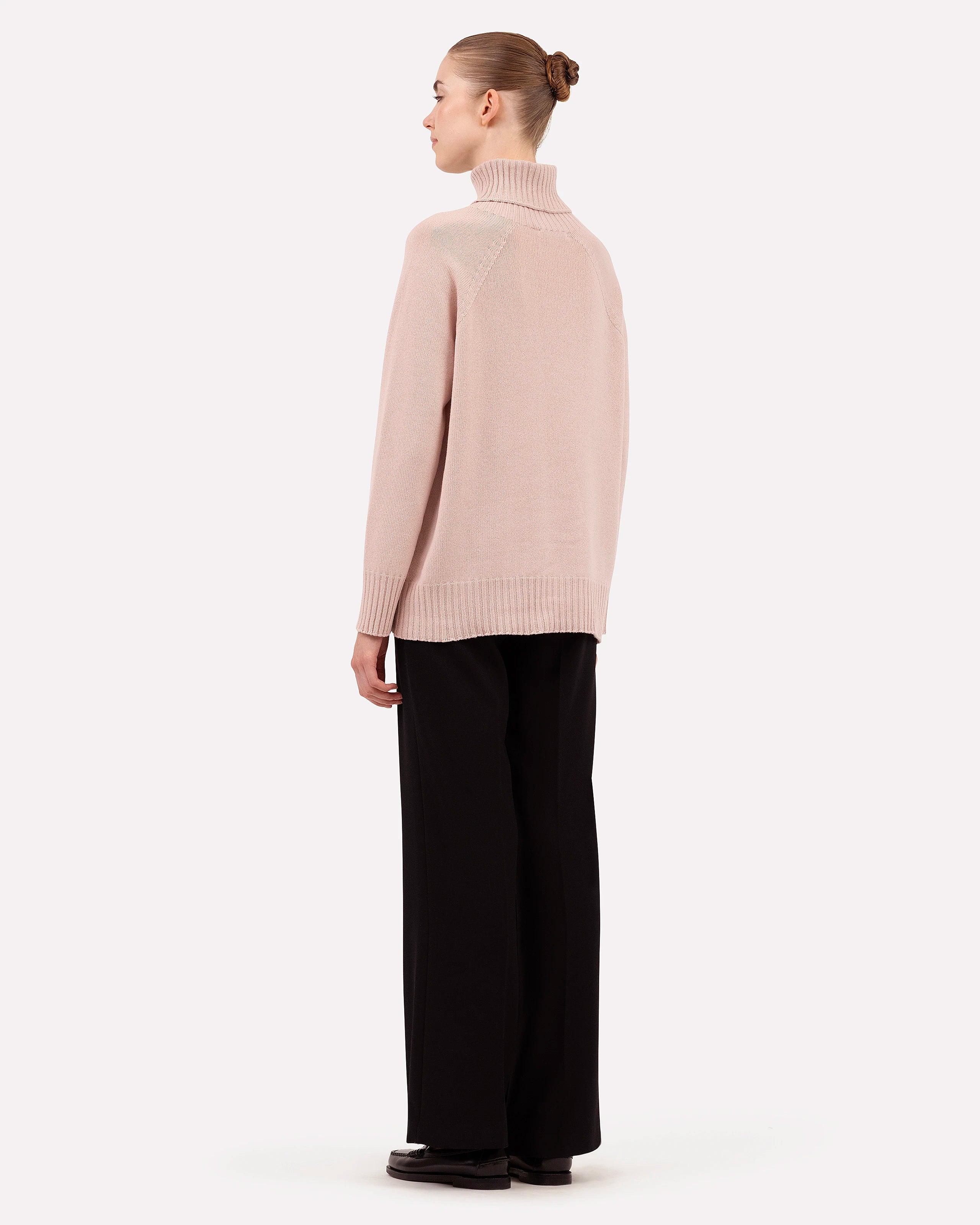Women's Cortona Turtleneck Sweater - Rose Cashmere