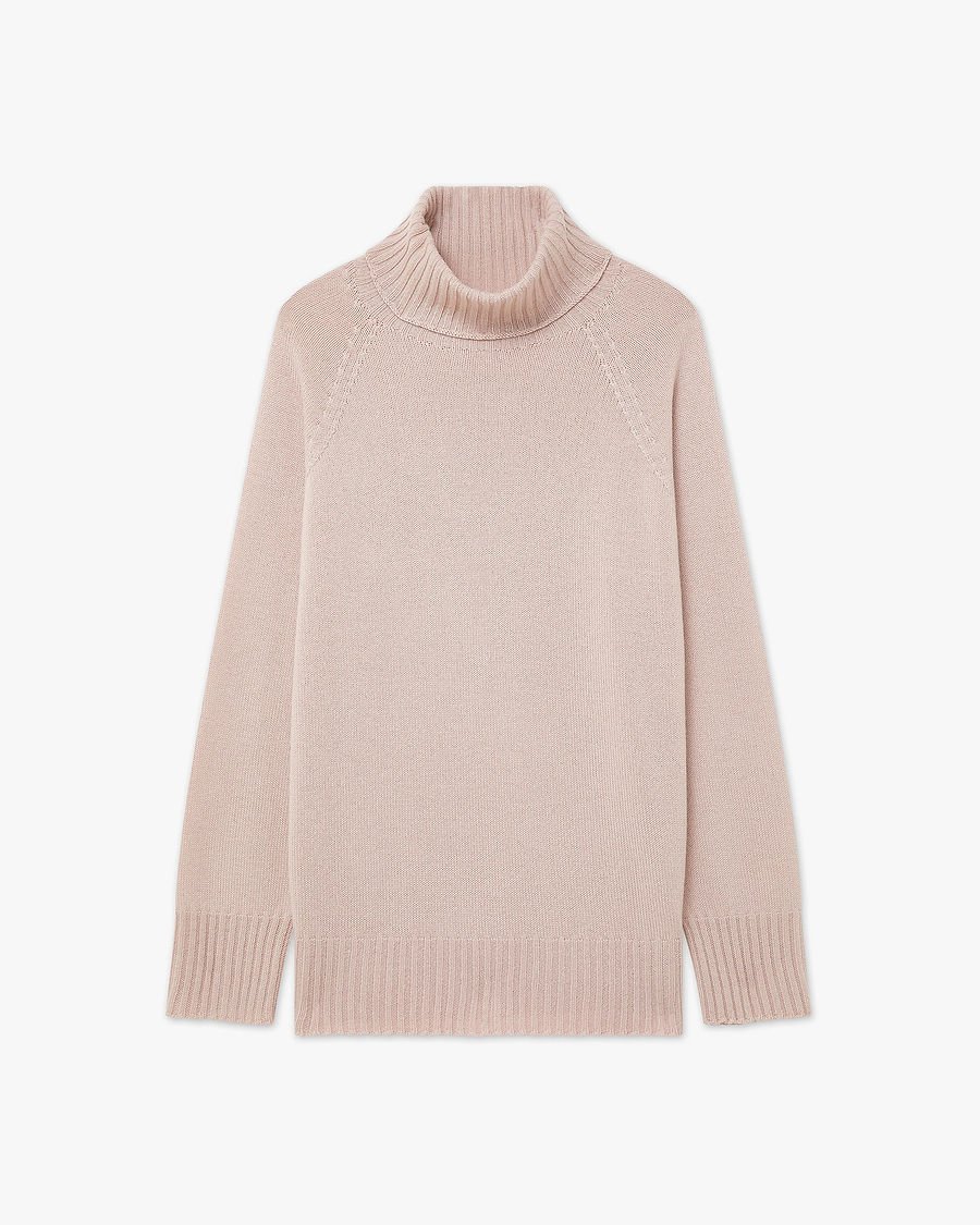 Women's Cortona Turtleneck Sweater - Rose Cashmere