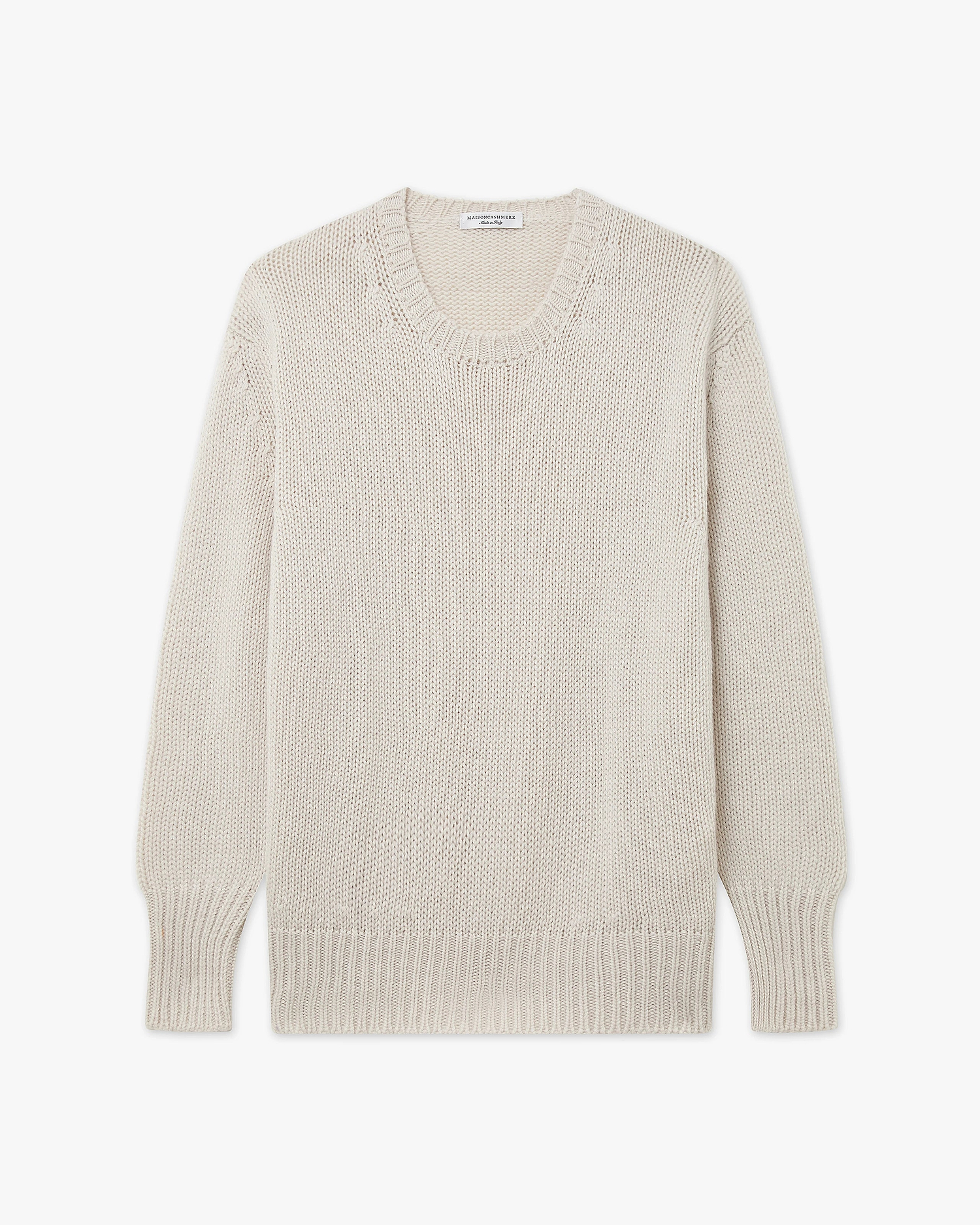 Women's Dalmar Crew Neck Sweater - White Merino / Cashmere