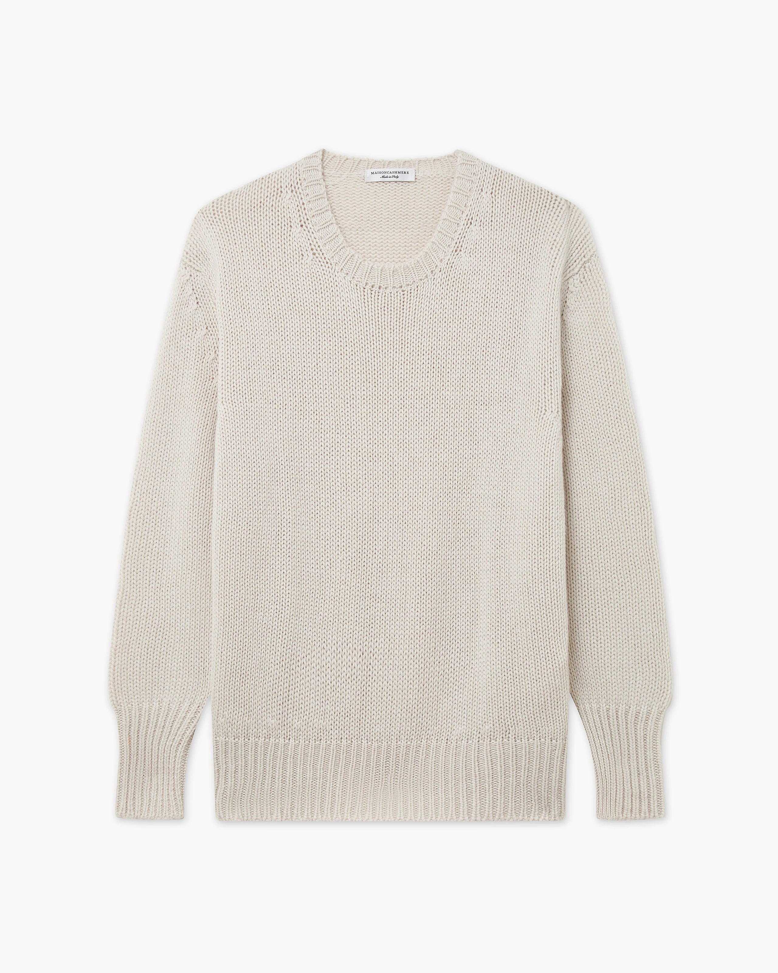 Women's Dalmar Crew Neck Sweater - White Merino / Cashmere