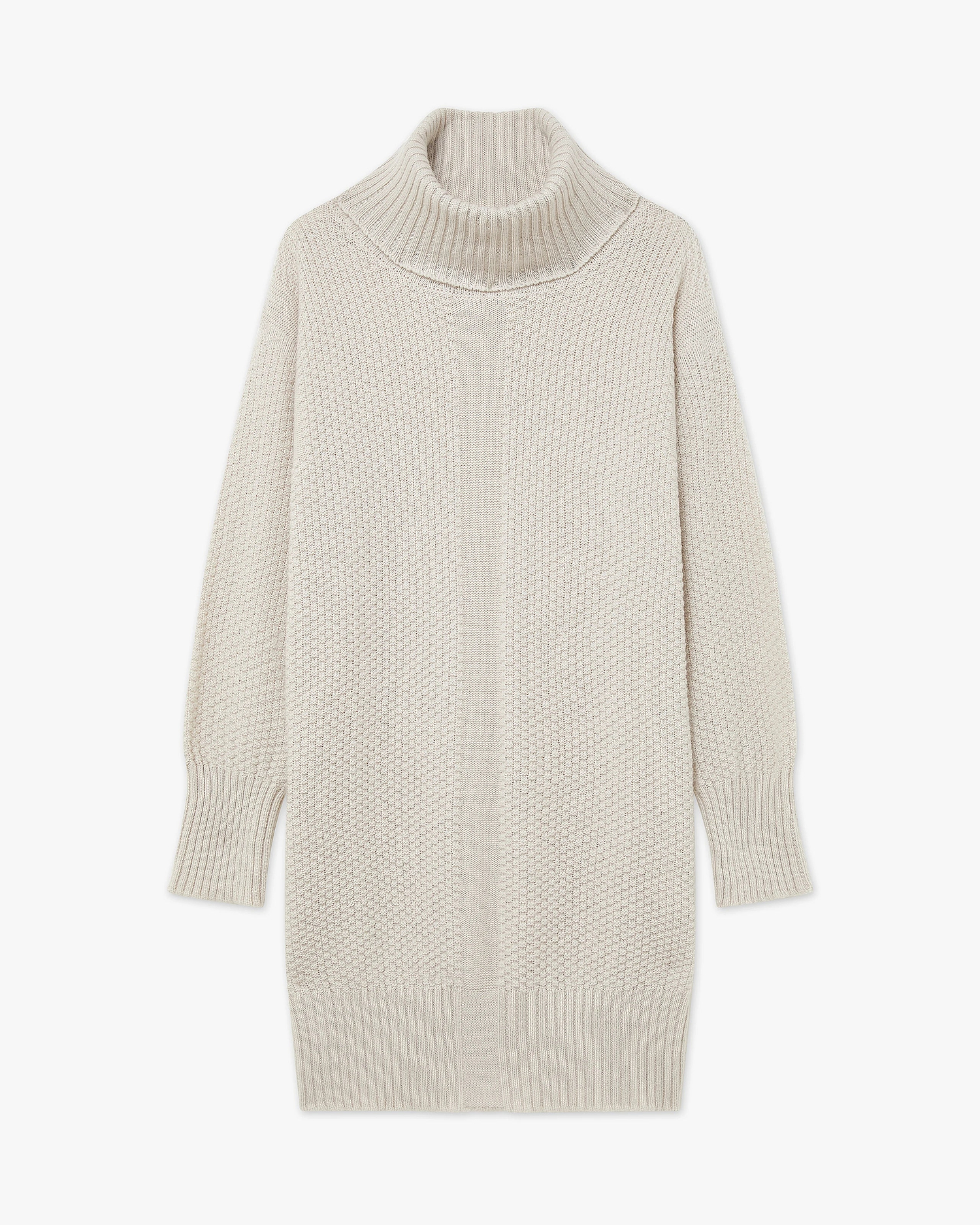 Women's Dalmar Turtleneck Sweater - White Merino / Cashmere