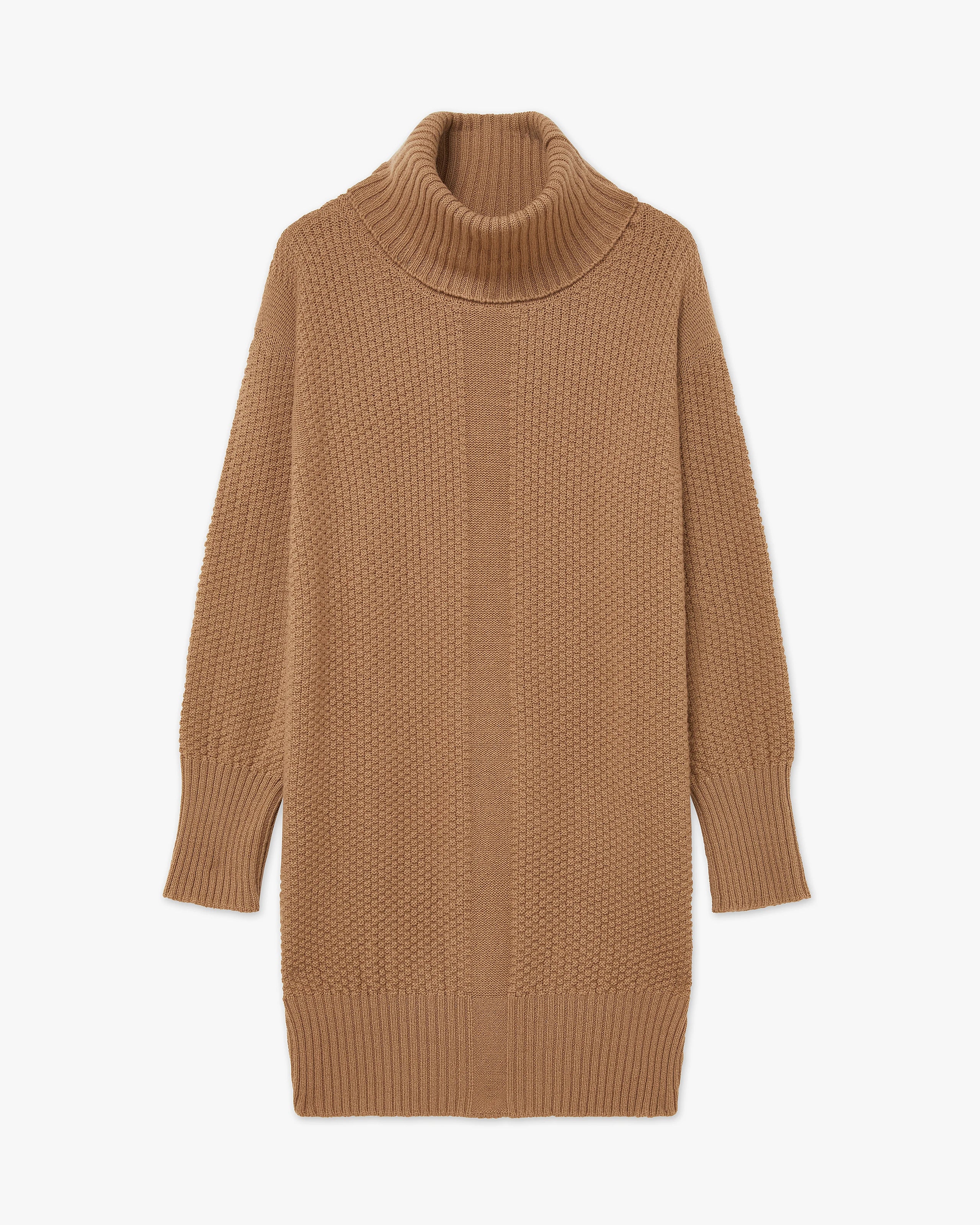 Women's Dalmar Turtleneck Sweater - Camel Merino / Cashmere