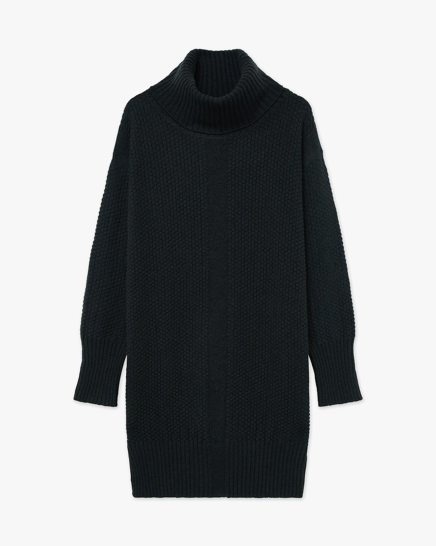 Women's Dalmar Turtleneck Sweater - Black Merino / Cashmere