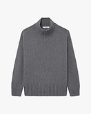 Dolomiti Mock Neck Pullover - Grau
