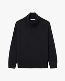 Dolomiti Mock Neck Pullover - Schwarz