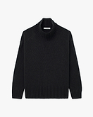 Dolomiti Mock Neck Pullover - Schwarz
