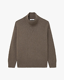 Dolomiti Mock Neck Pullover - Braun