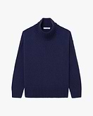 Dolomiti Mock Neck Pullover - Blau
