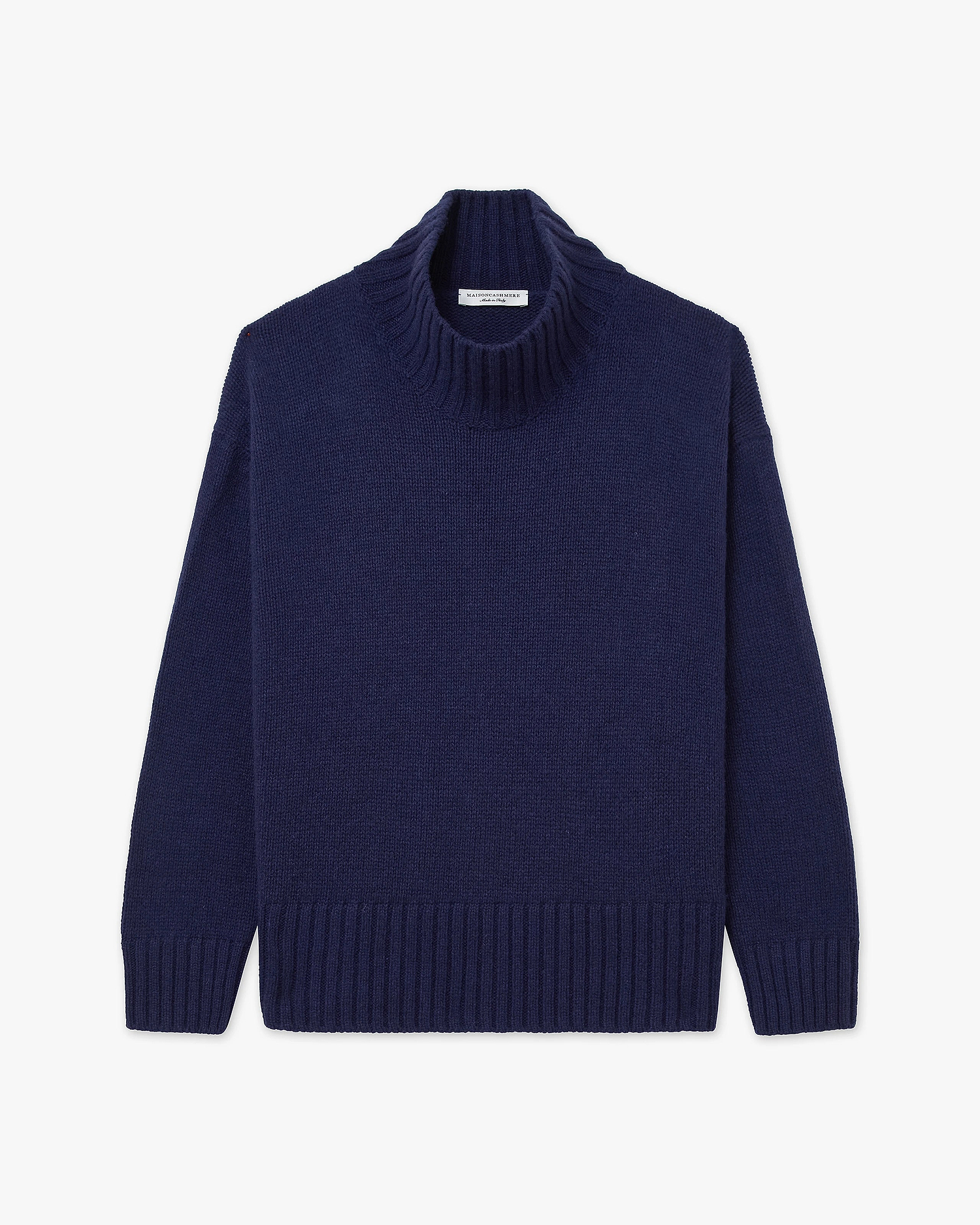 Dolomiti Mock Neck Sweater - Blue Cashmere