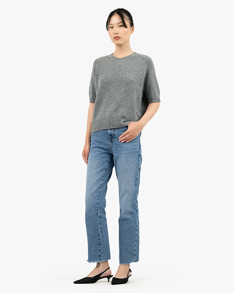 Women's Dolomiti Tee - Medium Grey Cashmere