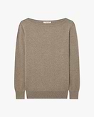 Pull Col Bateau Essential - Taupe