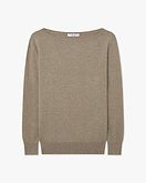 Maglia Scollo Barca Essential - Tortora