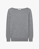 Maglia Scollo Barca Essential - Grigio Medio