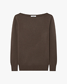Maglia Scollo Barca Essential - Marrone