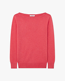 Pull Col Bateau Essential - Corail