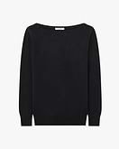Pull Col Bateau Essential - Noir