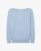 Pull Col Bateau Essential - Bleu Clair