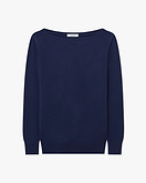 Maglia Scollo Barca Essential - Blu