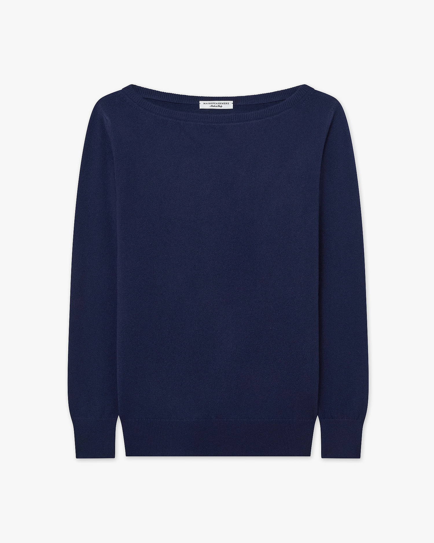 Essential Boat Neck Sweater - Blue Cashmere
