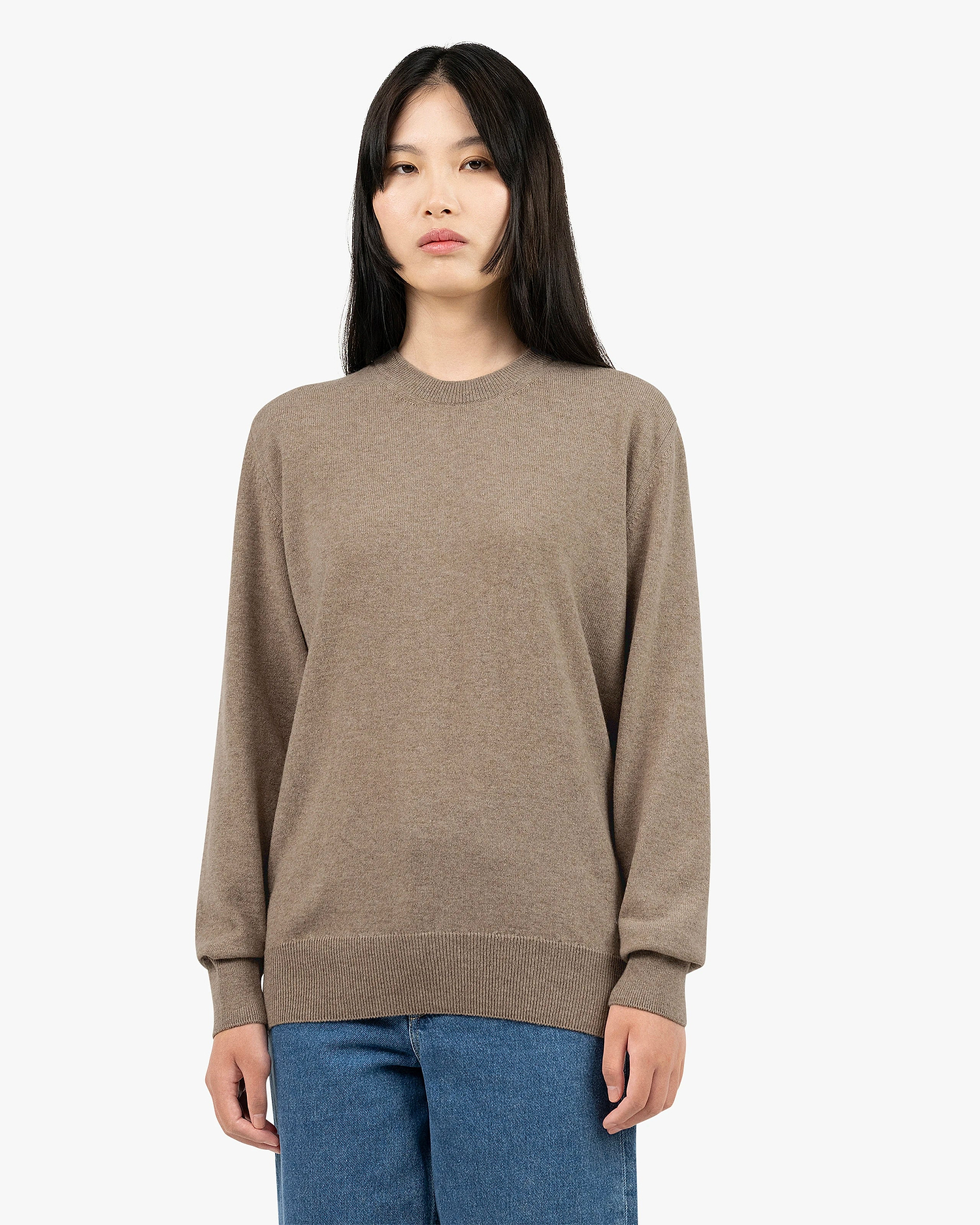 Essential Boyfriend Sweater - Taupe Cashmere