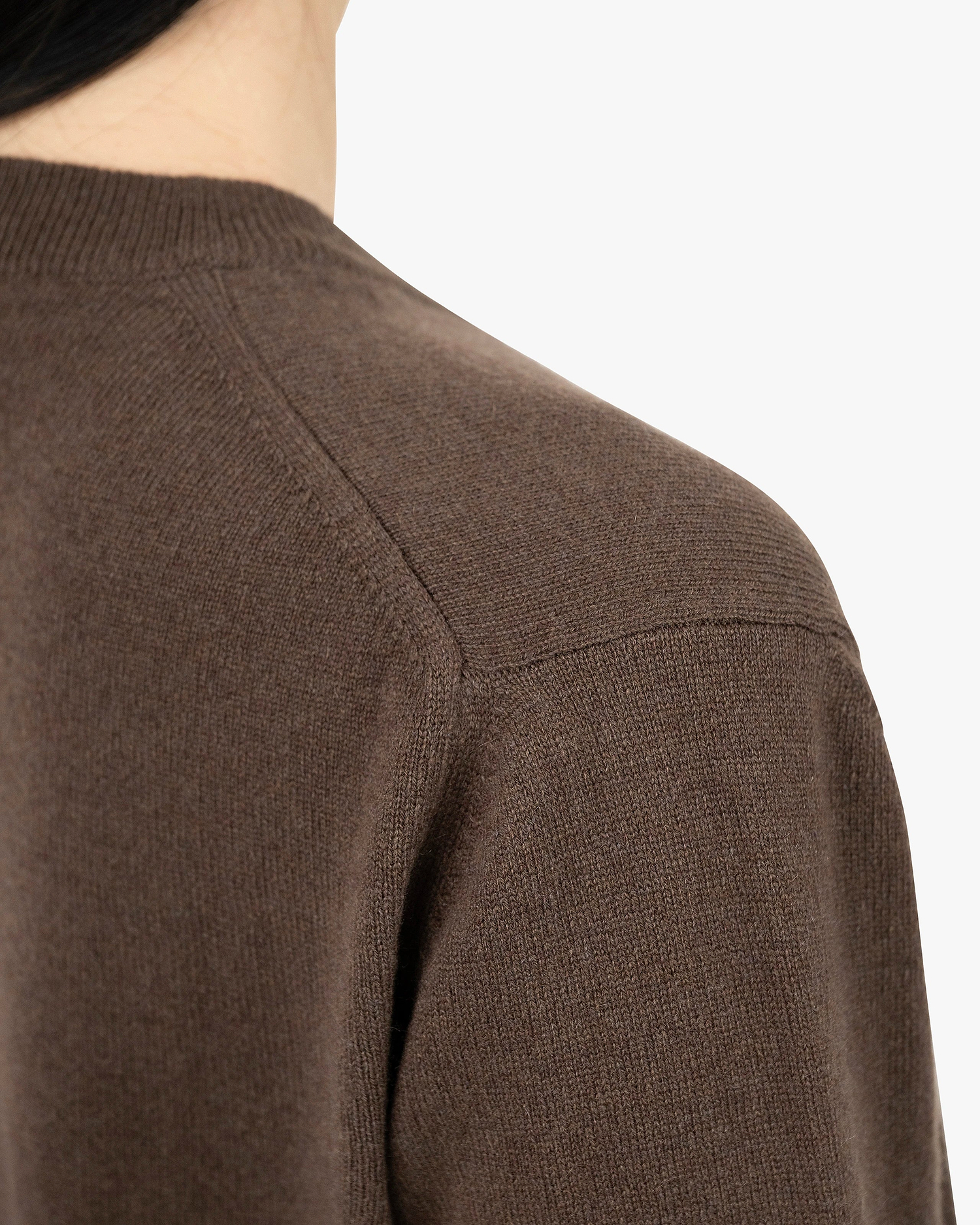 Essential Boyfriend Sweater - Brown Cashmere