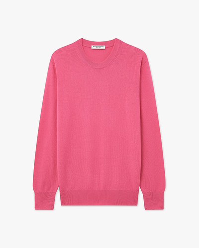 Essential Boyfriend Sweater - Fuchsia Cashmere
