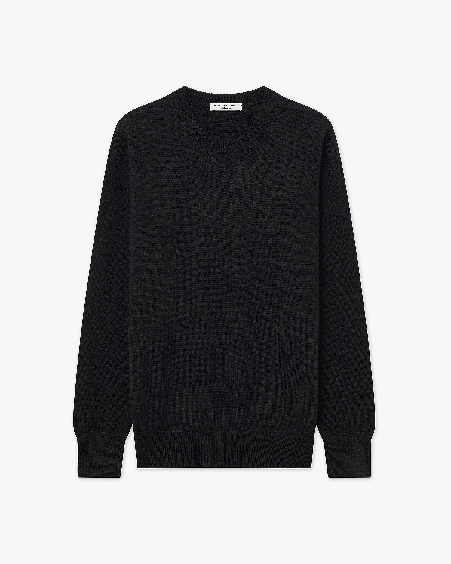 Essential Boyfriend Sweater - Black Cashmere